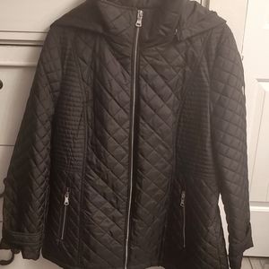 Black XL Calvin Klein Hooded Winter Jacket